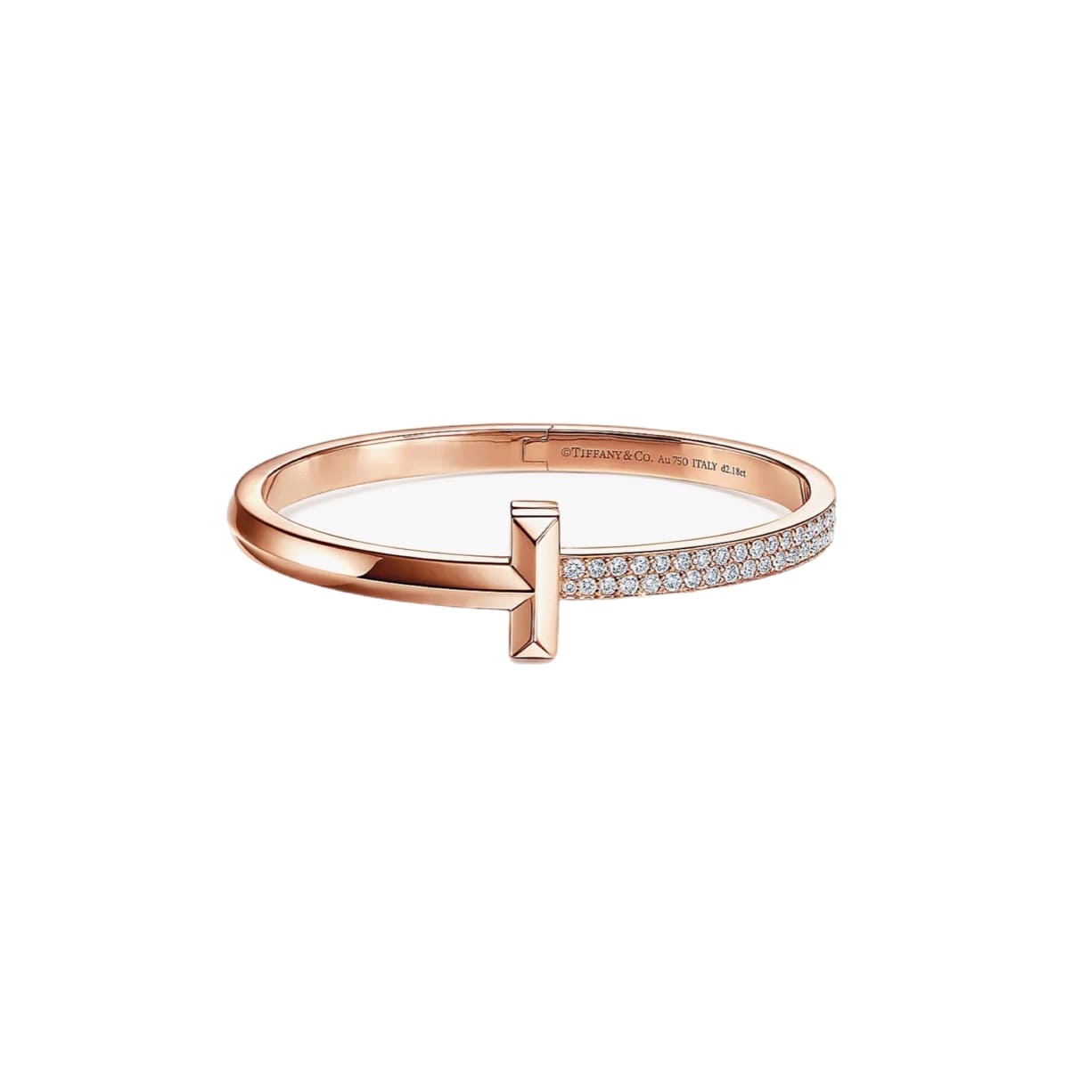 PULSERA ONE T DOBLE ZIRCONIA ROSE GOLD