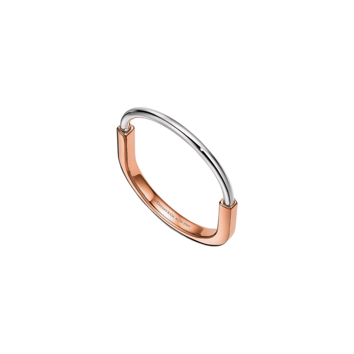 PULSERA LOCK ROSEGOLD-SILVER