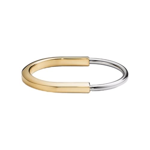 PULSERA LOCK GOLD-SILVER