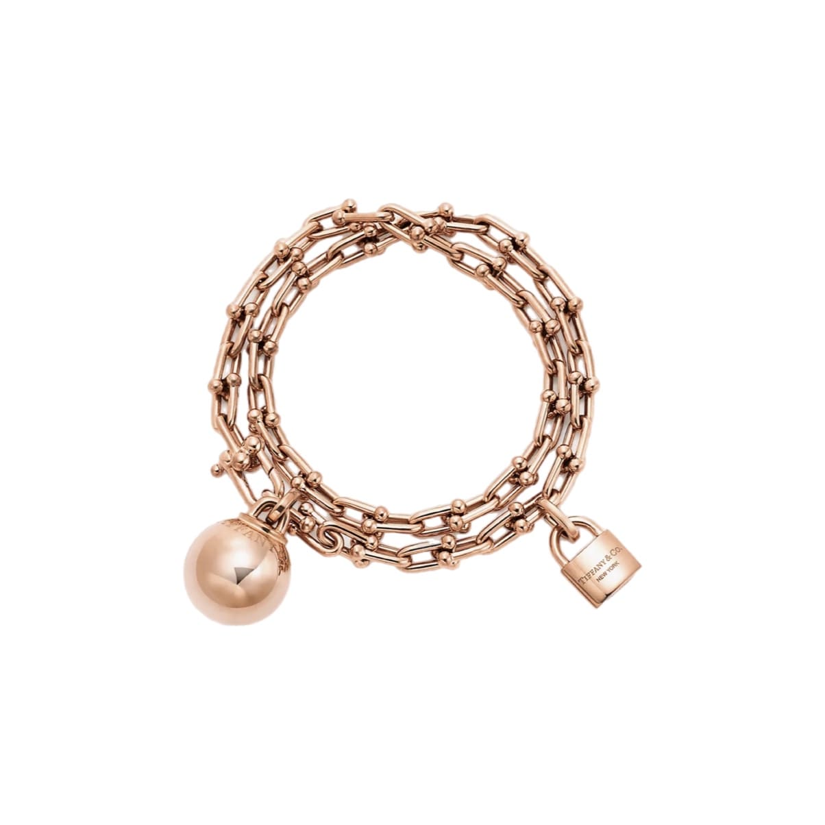 PULSERA WRAP ESLABONES ROSEGOLD